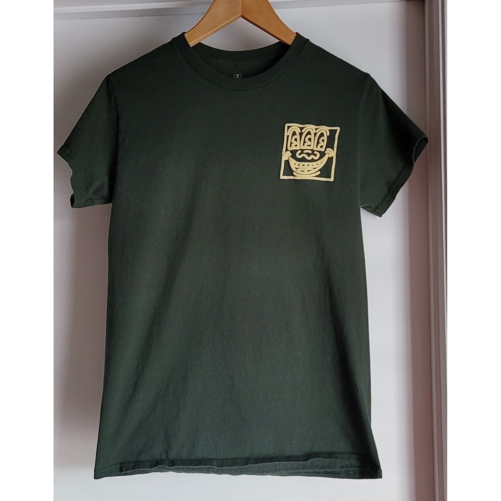Keith Haring‎ T-Shirt Size S Unisex Green Cotton Graphic Print